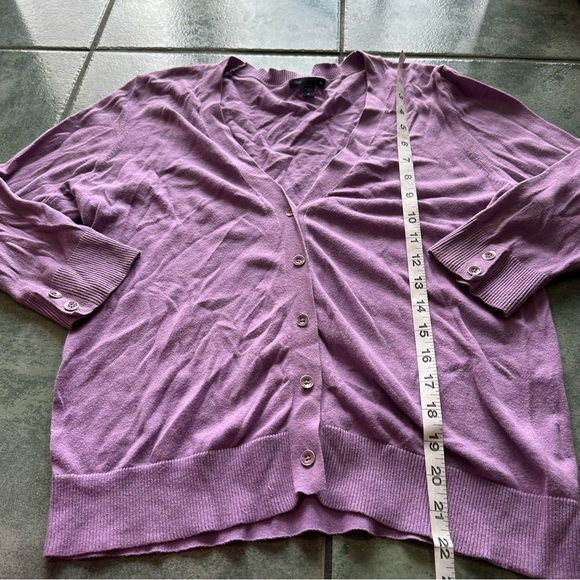 Gap Light Purple Button Up Sweater Cardigan - Picture 6 of 7